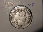 1910 BARBER DIME VF POPULAR DATE SHIPS FREE