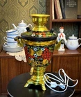 vintage samovar TULA Khokhloma painting Soviet samovar USSR electric Teapot