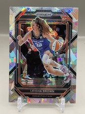 Rookie Leigha Brown 2023 Panini Cracked Ice Prizm Connecticut Sun Card No. 146