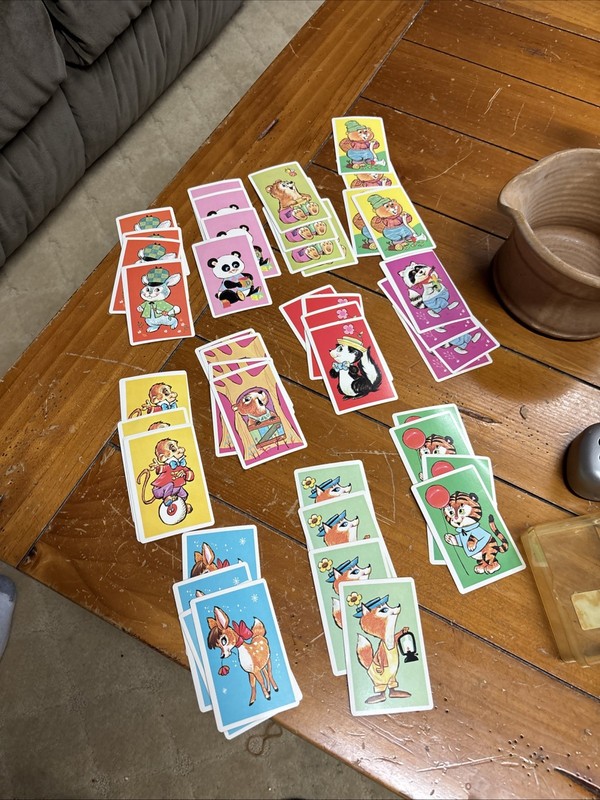 Vintage Whitman Snap 45-Card Deck Animal Characters Set - COMPLETE W/ Box