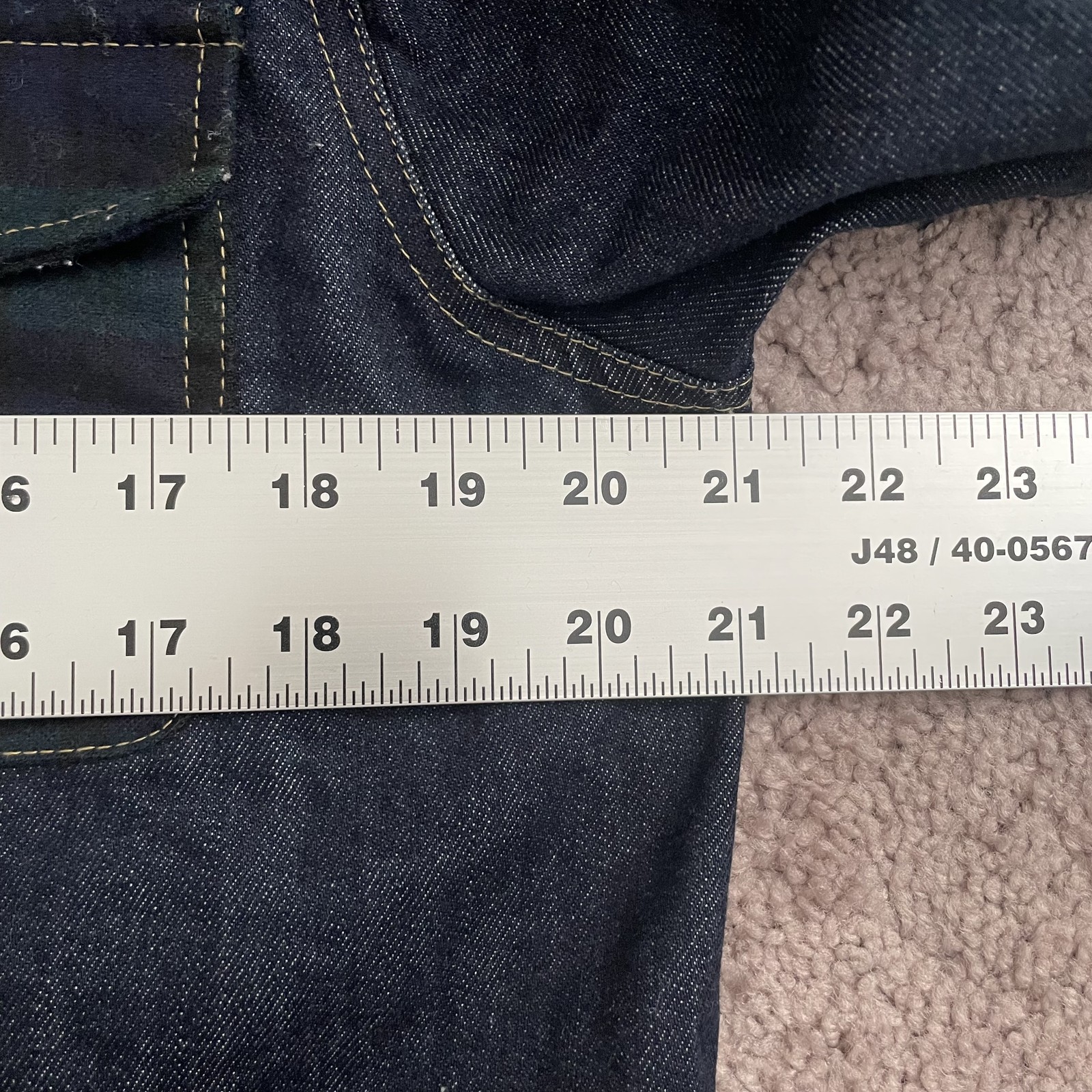 Pendleton Jacket Womens Medium Blue Denim Plaid P… - image 8