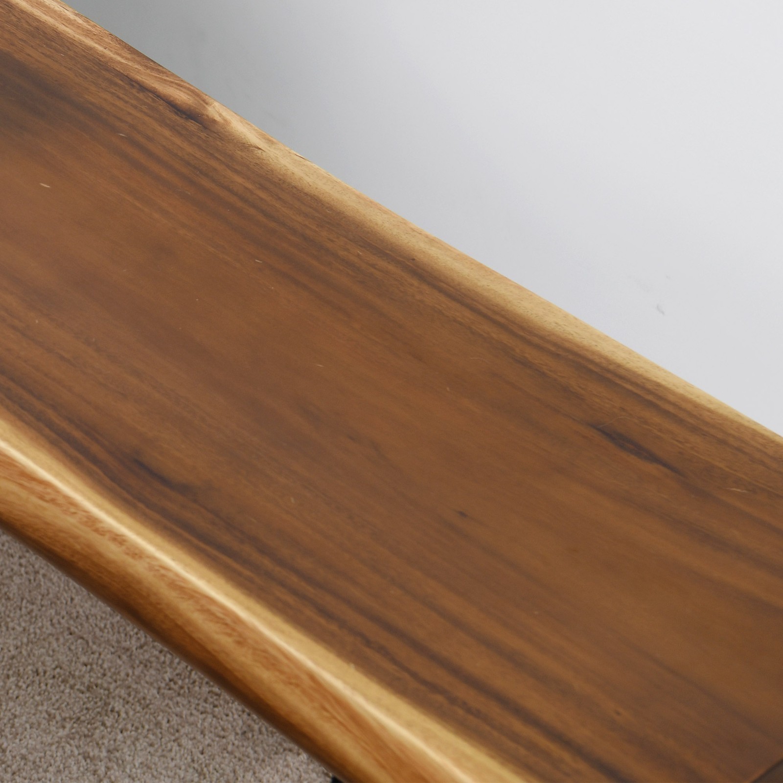 Rustic Suar Bench Table Natural Edge Solid Wood Seat Entryway Hallway Seating