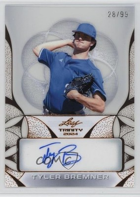 2024 Leaf Trinity Clear Bronze 28/99 Tyler Bremner #CA-TB2 Auto n5h