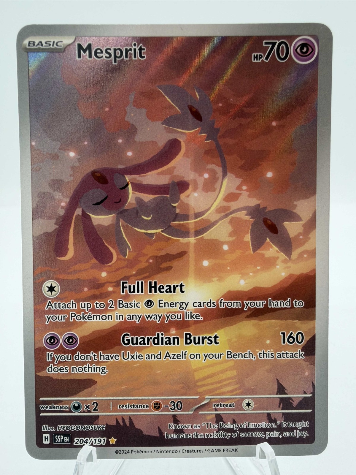Pokemon Mesprit - 204/191 - SV08: Surging Sparks (SSP) NM/M