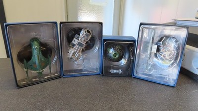 4x STAR TREK EAGLEMOSS RAUMSCHIFF BORG SPHERE /BAXIAL / SS BOTANY/ROMULAN SHUTTL