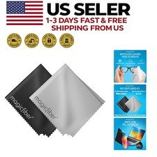 Microfiber Cleaning Cloths 2 Pack - For Glasses, Screens Lenses