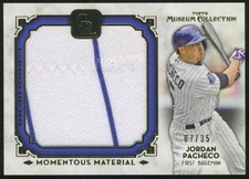 2014 Topps Museum Collection JORDAN PACHECO Momentous Materials Gold /35 Relic