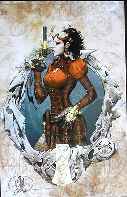 LADY MECHANIKA #1 ART PRINT SIGNED BY JOE BENITEZ | eBay