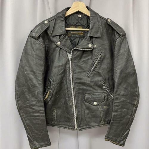 Schott Steerhide Leather One Star Riders Jacket Men Black Vintage 60s From  Japan