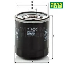 Oil filter Mann filter W7062 for Seat Ibiza IV Ibiza IV ST VW