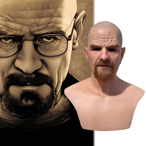 Realistische Alte Mann Maske Latex Cosplay-Party Vollgesichtsmaske Kopfbedeckung - Bild 2 von 8
