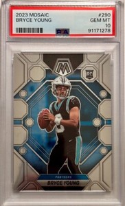 2023 Panini Mosaic Bryce Young RC #290 PSA 10