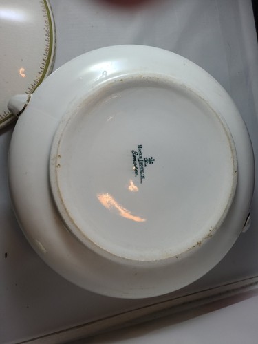 Cazuela de Colección Homer Laughlin EE. UU. Genesee Cubierta Plato Redondo Borde Dorado G168 - Imagen 5 de 6
