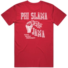Phi Slama Jama Houston Cougars 1980s College Basketball Vintage Tee Classic Cott