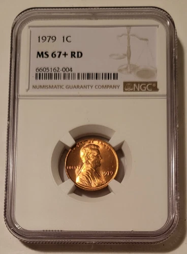 1979 Lincoln Memorial Cent Unc MS67+ RED NGC Rare High-Grade