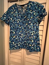 Scrub Top Cherokee Large Polka Dot