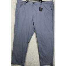 Algo Pants Mens 48 Grey Chino Tech Performance UPF 40 Moisture Wicking Logo NEW