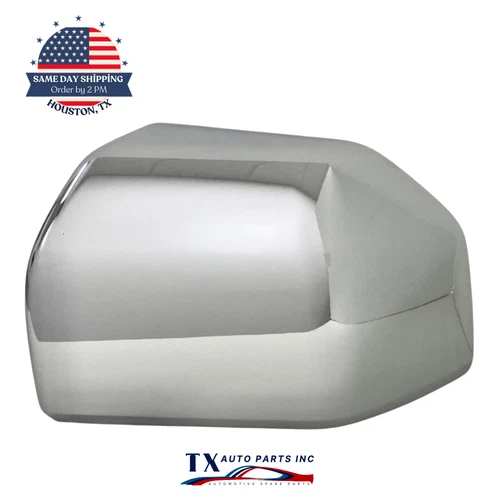 Side Mirror Cover Cap for Ford F-150 2015-2020 Chrome Left Driver Side Skull Cap