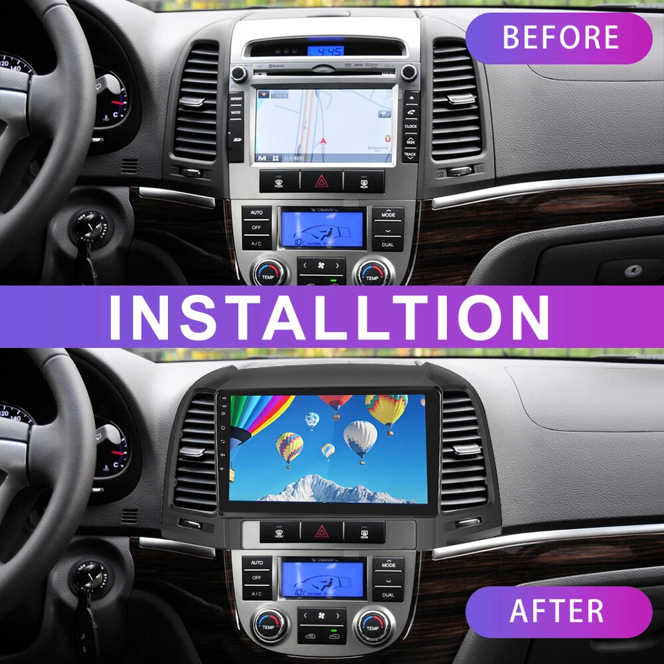 2+32GB Carplay Android 15 Autoradio GPS SAT Navi BT Für Hyundai Santa Fe II 2 CM - Bild 3 von 4