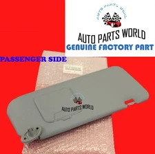 GENUINE TOYOTA 01-03 RAV4 PASSENGER GRAY SUN VISOR WITHOUT LIGHT 74310-42300-B0