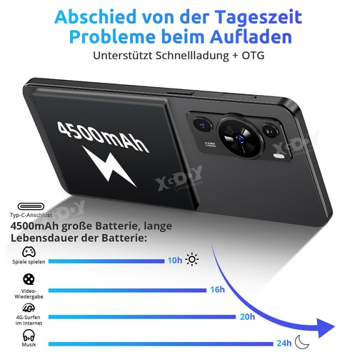 Neu 6,6 Zoll Smartphone Ohne Vertrag Android Handy Octa Core 3GB+32GB 4G 2SIM HD - Bild 4 von 16