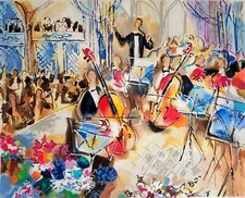 Michael Rozenvain "Sensational Symphony" Signed & Numbered Serigraph on Paper