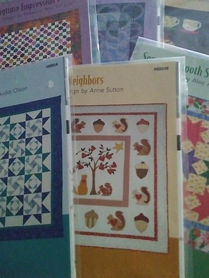 Lot/6 C&T Publishing Quilt Patterns-Sawtooth/Neghbor Girl/Garden/Drunkard/Tea+