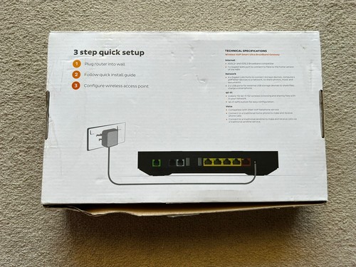Technicolor TGIINET-1 Wifi Internet Wireless Modem NBN VoIP Router - Picture 7 of 8