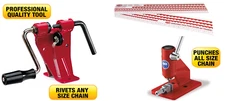 Tecomec Chainsaw Chain Breaker & Spinner Combo With Free Chain Measuring Chart