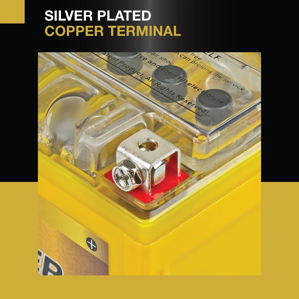 YTZ7S 12V Gel Battery For Honda Metropolitan 50 Elite Aero 80 PCX 125 150 Foto 4 de 4