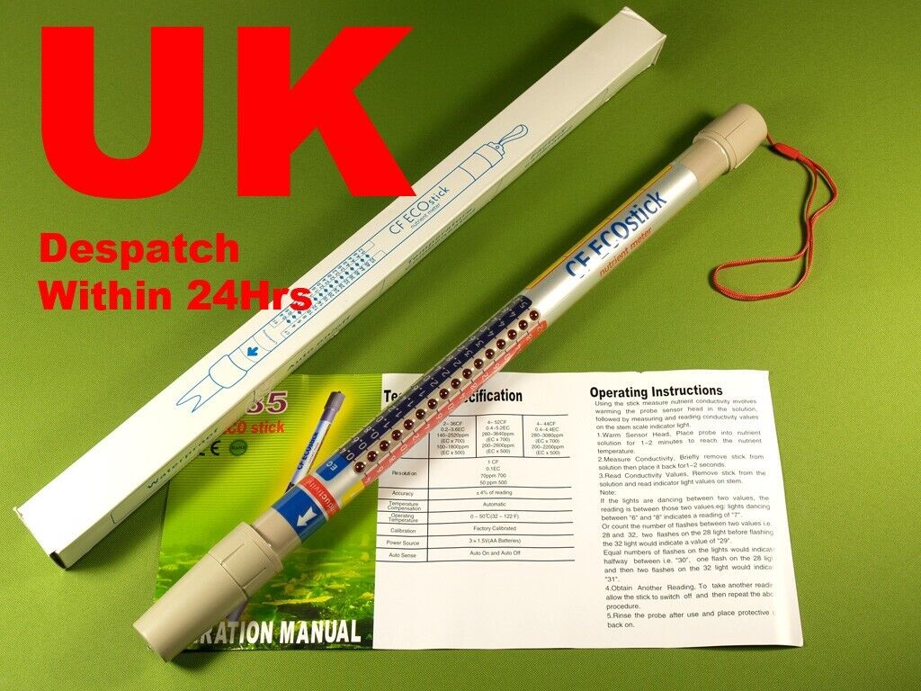 UK NUTRIENT METER TEST NUTRA WAND TRUNCHEON HYDROPONIC EC/PPM/CF HYDROPONICS - Picture 1 of 1