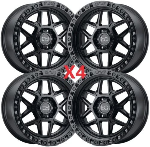 BLACK RHINO KELSO BLACK RIMS TIRES 2857517 BFGOODRICH AT FITS TOYOTA TACOMA TRD Foto 2 de 4