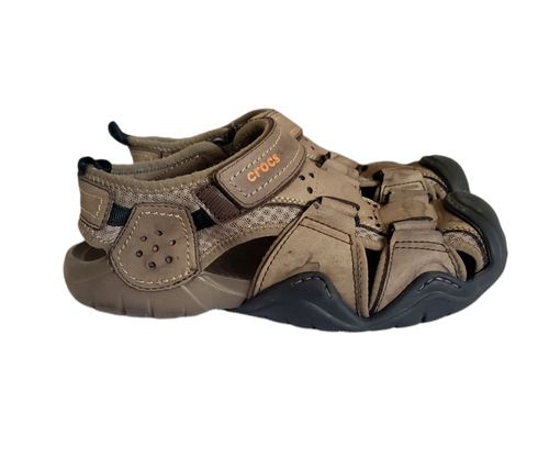 Crocs Swiftwater Leather Fisherman 