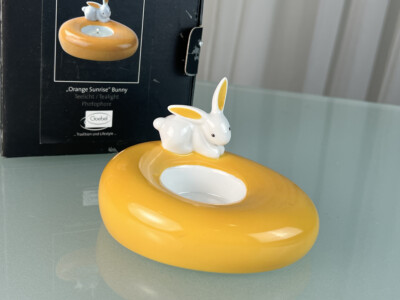 Goebel Figur Porzellanfigur Hase Teelicht Kerzenständer 8 cm Ovp Top Zustand 