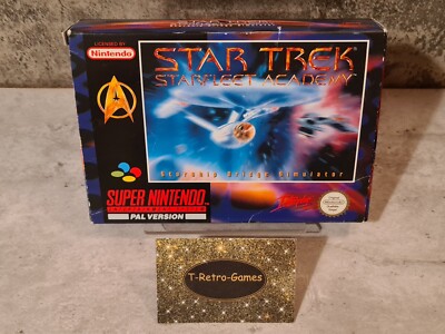 SNES Super Nintendo Star Trek Starfleet Academy mit OVP und Anleitung NOE