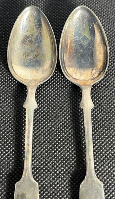 Vintage Spoon Finnish 813H Silver Spoons 1955 With Shell Motif