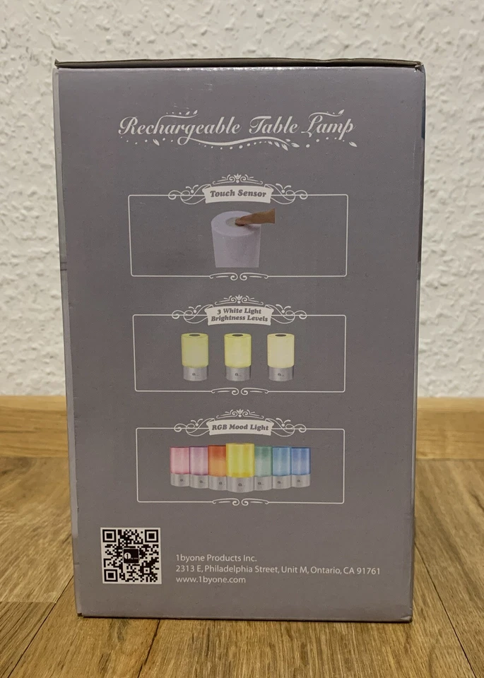 1byone LED Lampe Tischlampe Touch Sensor Dimmer Mehrfarbig einstellbar Stufenlos - Bild 2 von 4