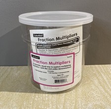 Lake Shore Fraction Multipliers 50 Yellow Cards And 50 Blue Transparencies