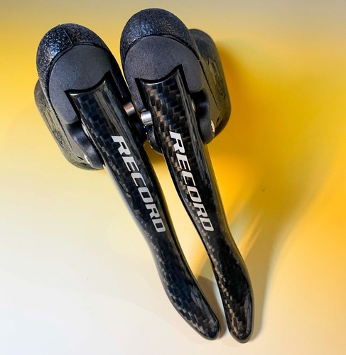 RARE! CARBON BRAKE LEVERS CHRONO TT NEW NOS CAMPAGNOLO RECORD Brake Lever Controls - Picture 1 of 16