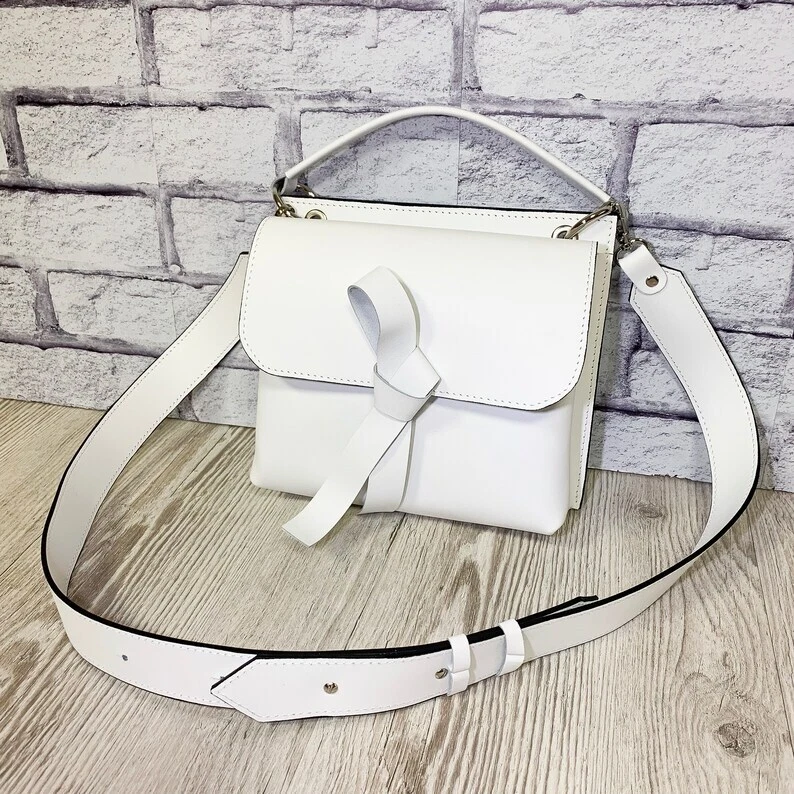 COACH Borsa a tracolla donna beige avorio VERA PELLE tracolla borsetta borsetta