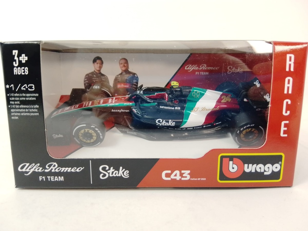 Voiture F1 Alfa Romeo C43 Zhou Guanyu 2023 - Bburago 1:43 12 Cm