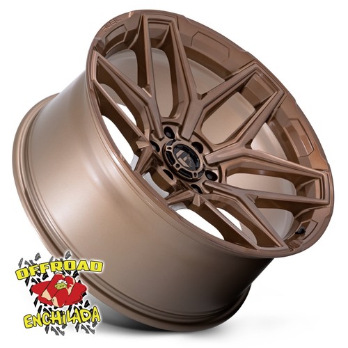 4/ 20x10" 6x135 Bronze Fuel Flux Wheels Rims Ford F150 FX4 XLT King Ranch Raptor - Picture 3 of 5