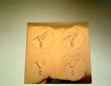 Papyrus Hummingbird Seal Embossed Gold Foil Lot of 30 Hard to Find
