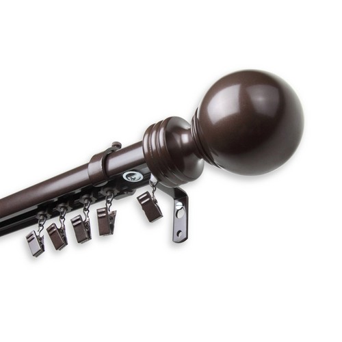 Ball Cordless Traverse Rod choose from 2 colors & 4 sizes 28"-156" - Picture 8 of 9