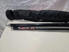 Sportcraft X-Factor Pool Cue Stick Graphite & Titanium w/ case 58"