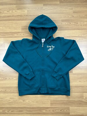NFL Eagles Hoodie für Damen | L | Dunkelgrün | Vintage Look