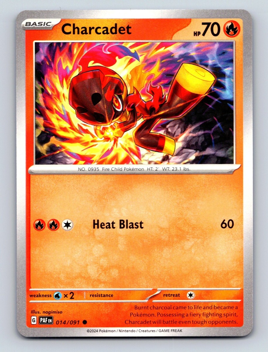 ポケモンカード　ファイヤー　web HP70 Charcadet HP 70 Heat Blast Power Pokémon Fire Colorful Card | eBay