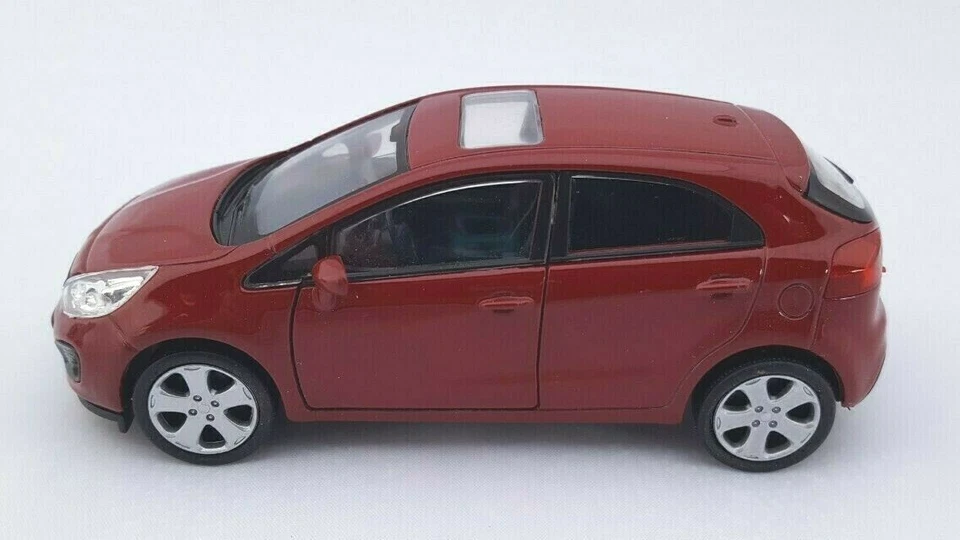 BLITZ VERSAND KIA RIO rot / red Welly Modell Auto 1:34 NEU & OVP BOX - Bild 2 von 2