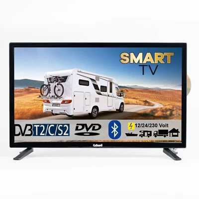 Gelhard GTV2756 27" LED Smart TV WebOS mit DVD und Bluetooth DVB-S2/C/T2 für 12V