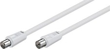 Wentronic BK 750 Bianco Spina a Jack 7,5 metri Cavo Coassiale, Brading 112, RG 59